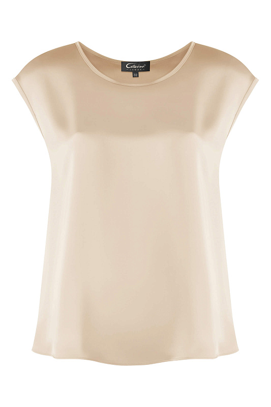 Топ из поливискозы Цвет Бежевый