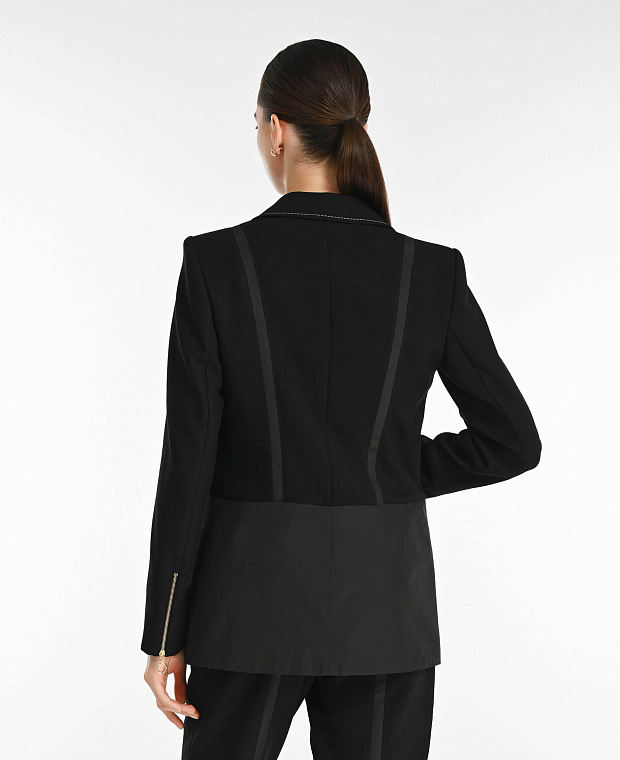 Пиджак с накладными карманами Цвет Черный Изображение 2