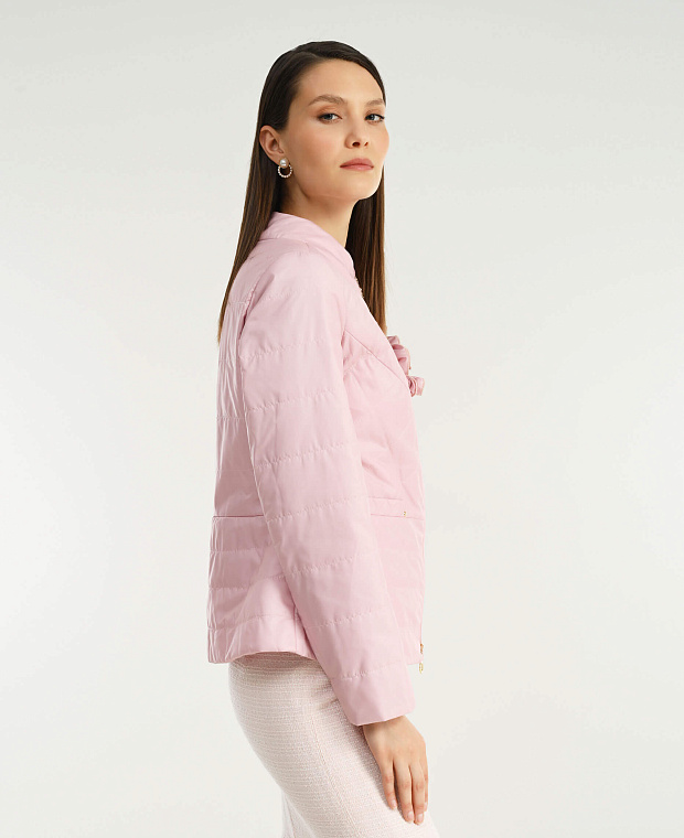 Куртка с воротником-воронкой Цвет Розовый Изображение 2