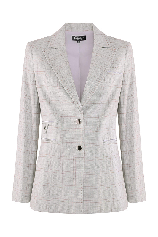 Жакет с отложным воротником Цвет Серый