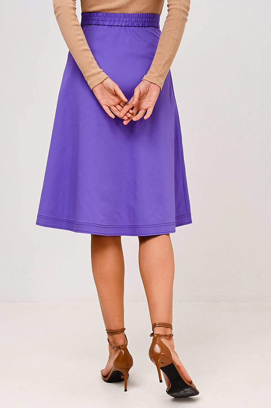 Элегантная юбка А-силуэта Цвет Фиолетовый Изображение 2