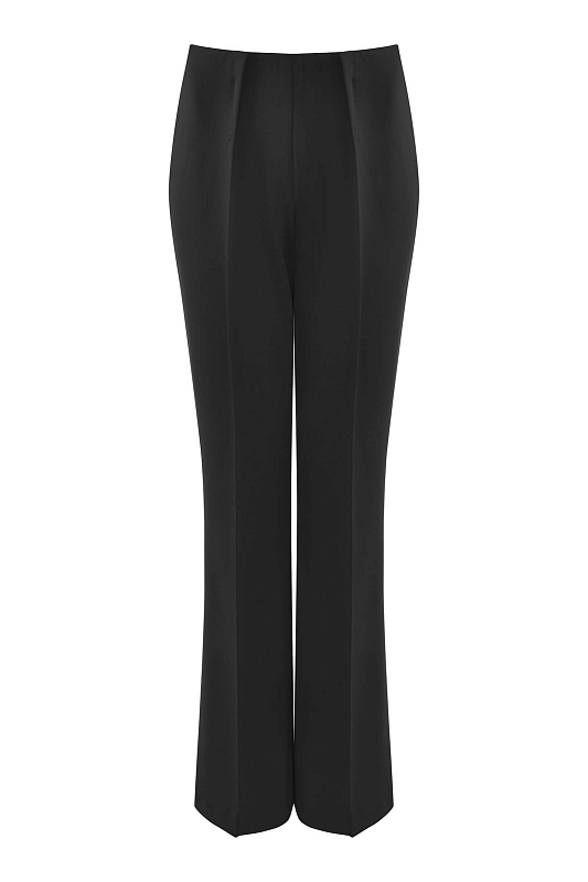 Брюки прямого кроя со стрелками Цвет Черный