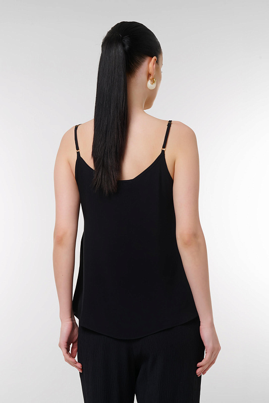 Топ на тонких бретельках Цвет Черный Изображение 2