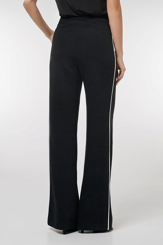 Брюки с контрастной окантовкой Цвет Черный Изображение 2