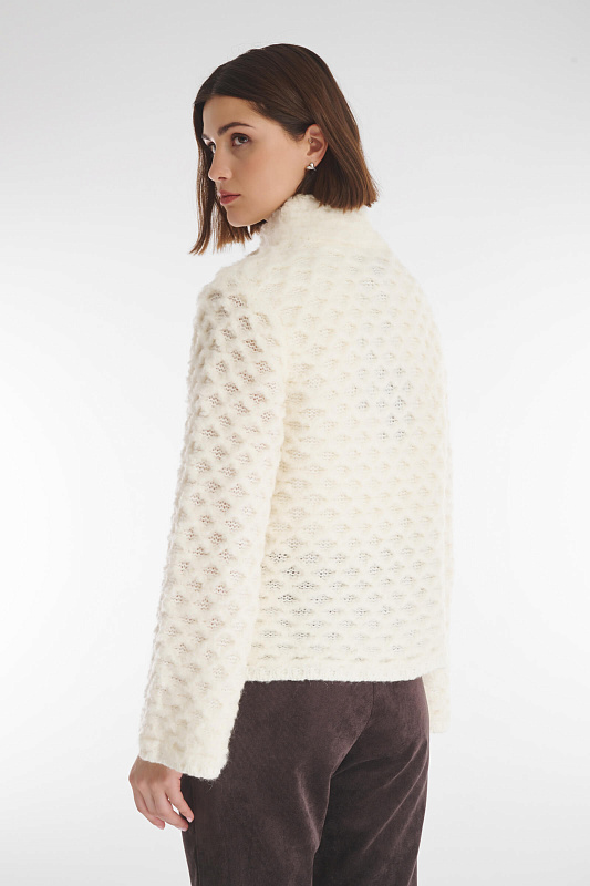 Фактурный кардиган Цвет Кремовый Изображение 2