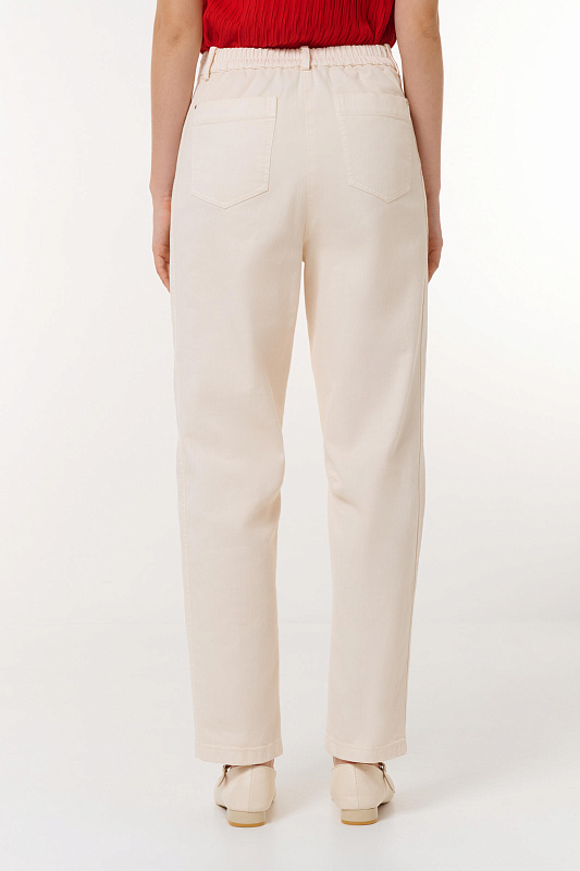 Зауженные джинсы Цвет Кремовый Изображение 2