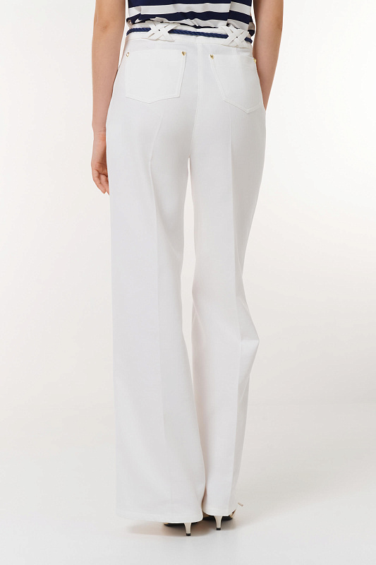 Брюки с шнурком Цвет Белый Изображение 2