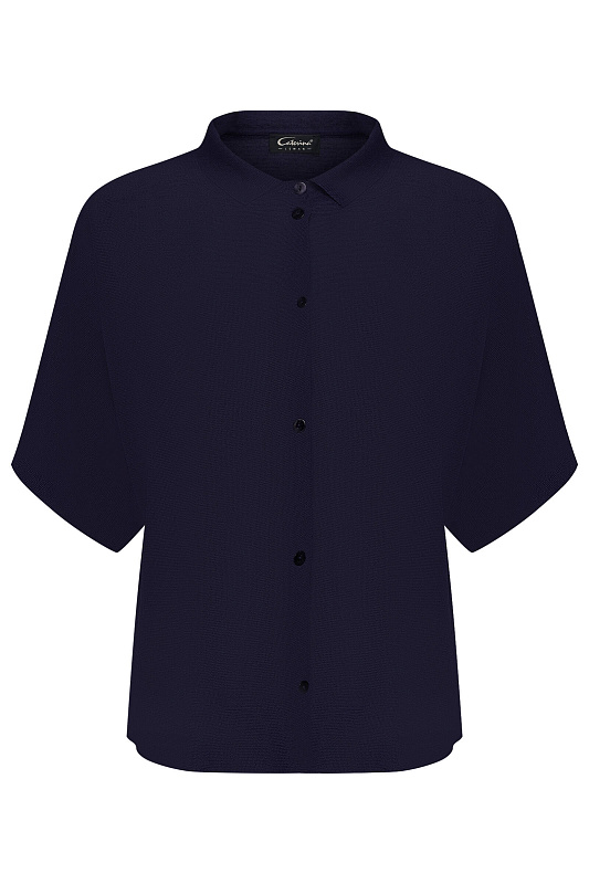 Плащ ассиметричного кроя Цвет Синий