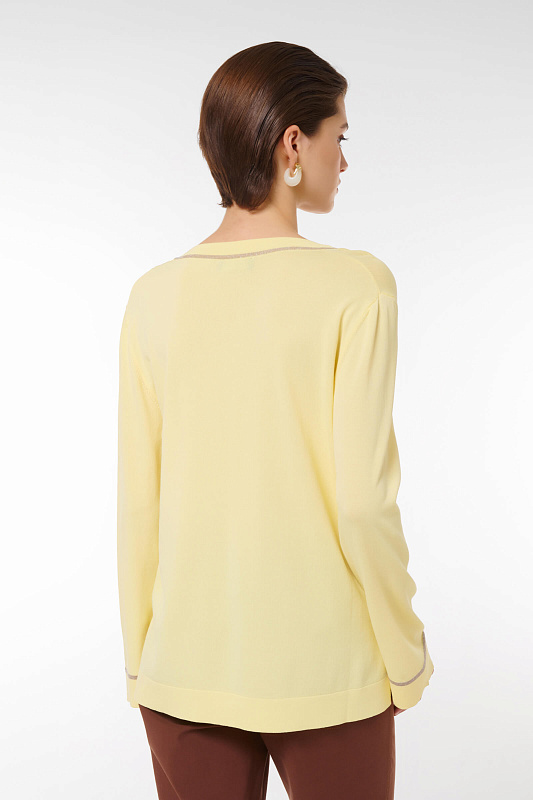 Джемпер свободного кроя Цвет Желтый Изображение 2