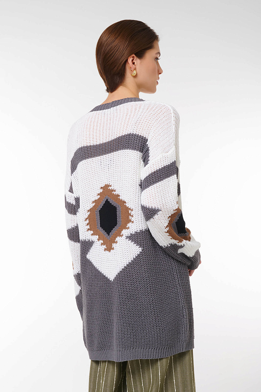 Джемпер с узором Цвет Мультиколор Изображение 2