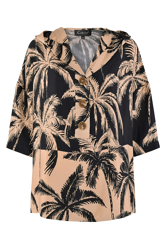 Блузка с капюшоном Цвет Мультиколор