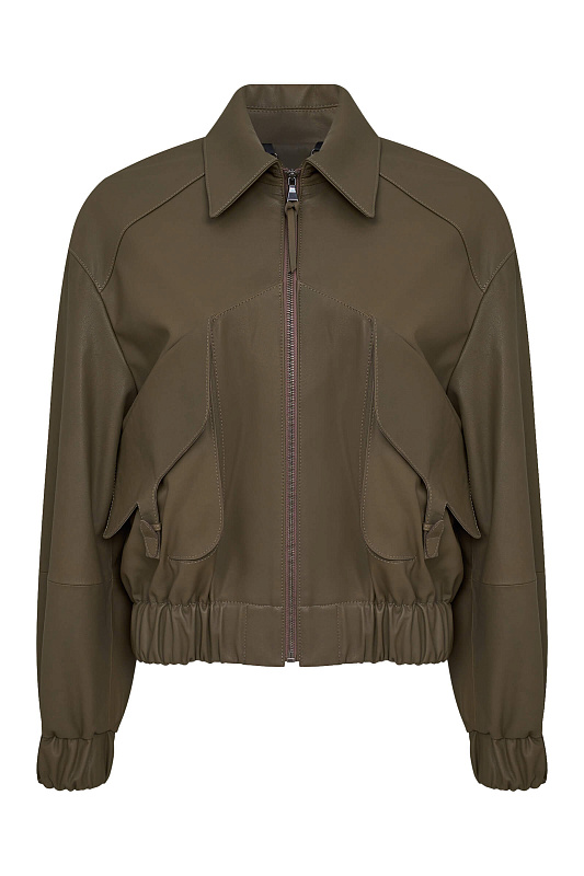 Куртка из натуральной кожи Цвет Коричневый