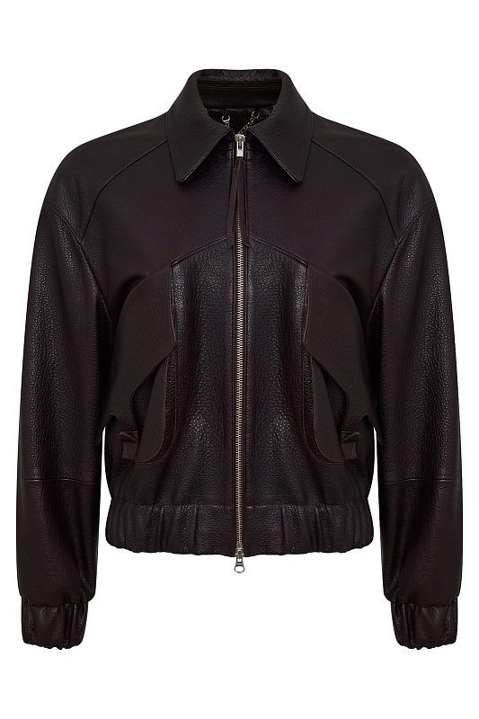 Куртка из натуральной кожи Цвет Коричневый