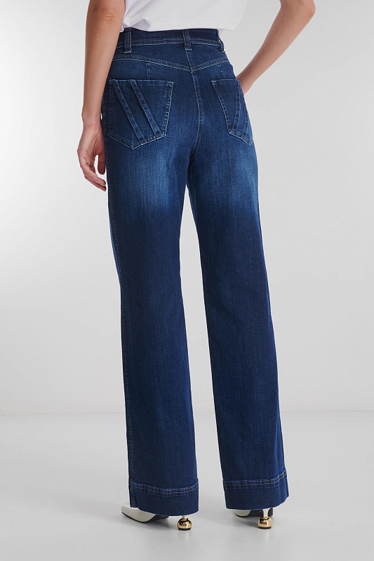 Джинсы прямого кроя Цвет Синий Изображение 2