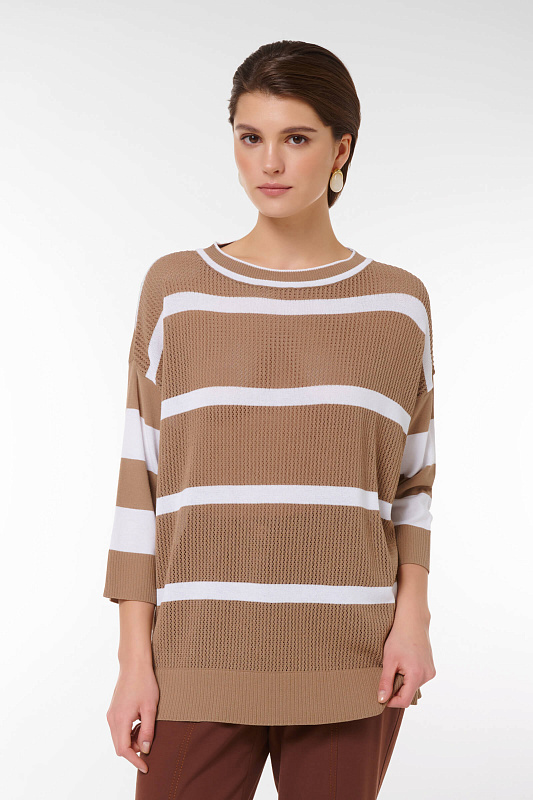 Джемпер свободного кроя Цвет Бежевый