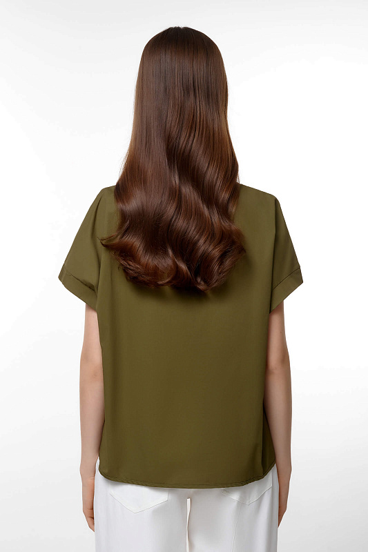 Блузка с коротким рукавом Цвет Зеленый Изображение 2