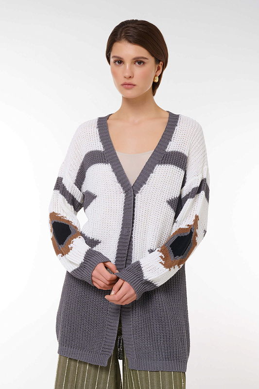 Джемпер с узором Цвет Мультиколор