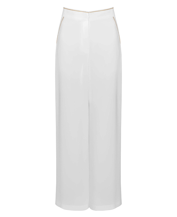 Брюки с контрастной окантовкой Цвет Белый