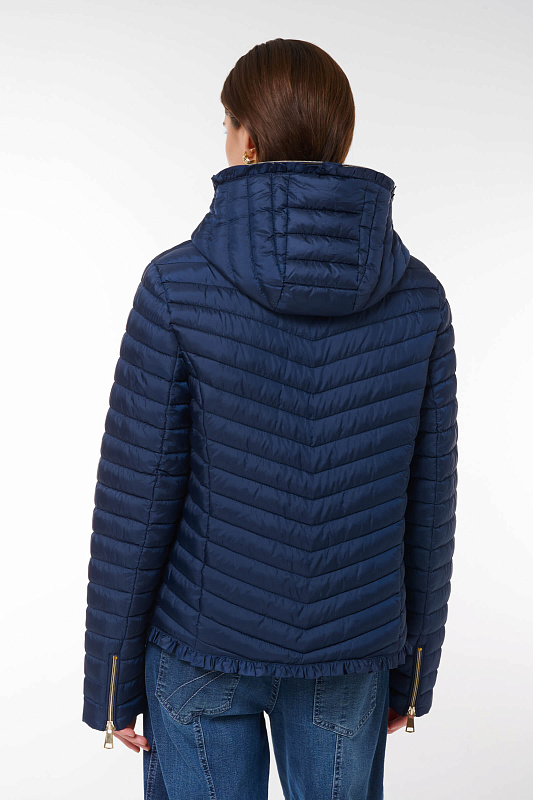 Стеганая куртка с капюшоном Цвет Синий Изображение 2
