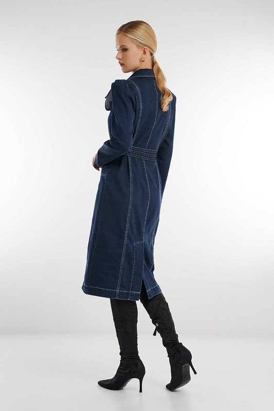 Платье из денима Цвет Синий Изображение 2