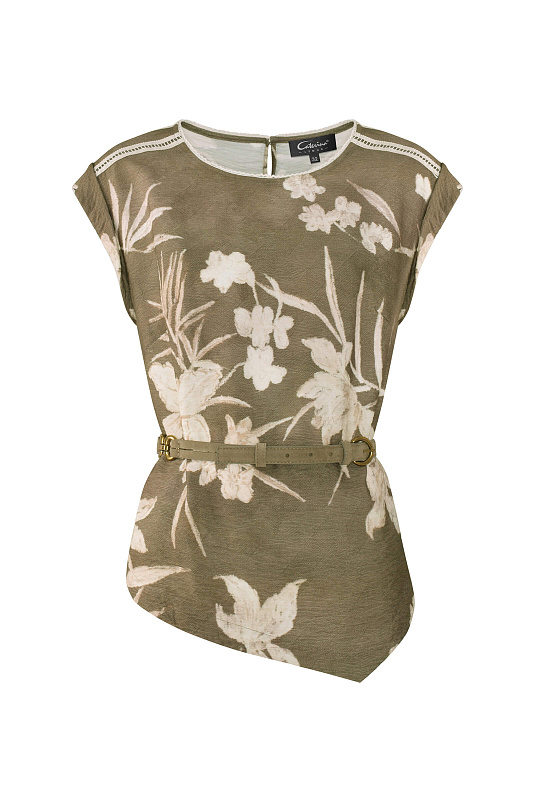 Блузка с цветочным принтом Цвет Мультиколор