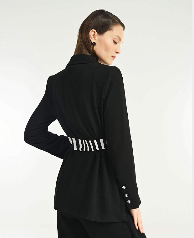 Пиджак с боковыми разрезами Цвет Черный Изображение 2