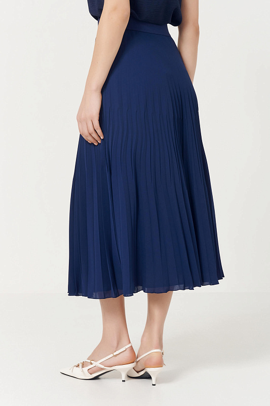 Юбка плиссированная Цвет Синий Изображение 2