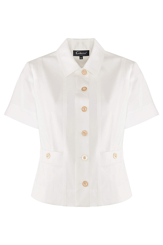 Жакет приталенного кроя Цвет Белый