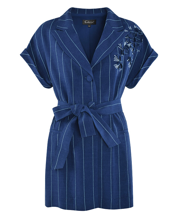 Жакет с коротким рукавом Цвет Синий