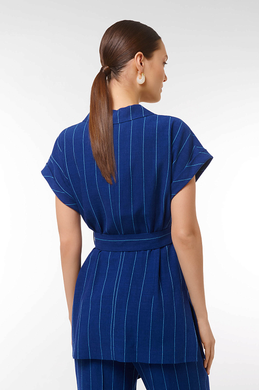 Жакет с коротким рукавом Цвет Синий Изображение 2