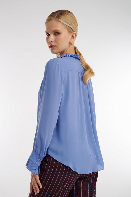 Рубашка с длинным рукавом Цвет Голубой Изображение 2
