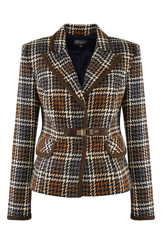 Фактурный жакет из смесовой вискозы Цвет Мультиколор