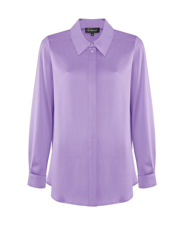 Рубашка с отложным воротником Цвет Фиолетовый