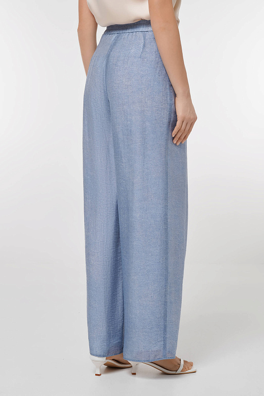 Широкие брюки Цвет Синий Изображение 2