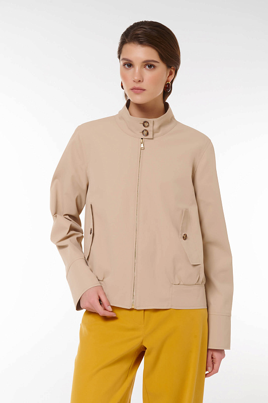 Куртка на молнии Цвет Бежевый