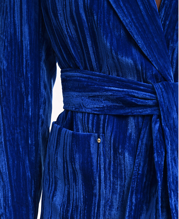Пиджак из бархата Цвет Синий Изображение 2