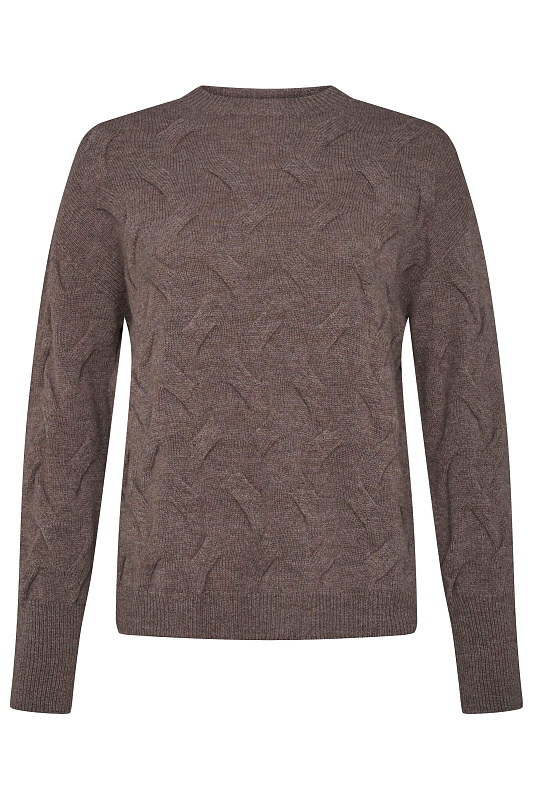 Джемпер из шерсти и кашемира Цвет Коричневый