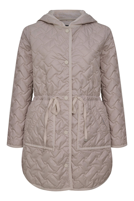 Куртка на кулиске с капюшоном Цвет Бежевый