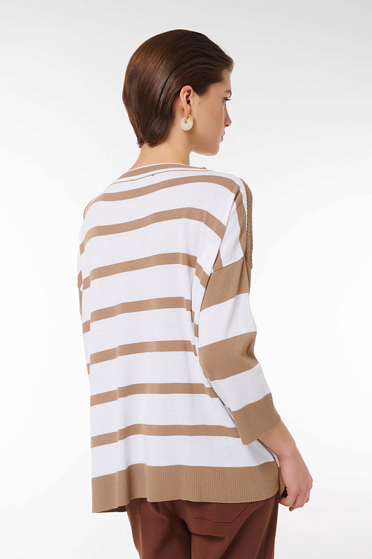 Джемпер свободного кроя Цвет Бежевый Изображение 2
