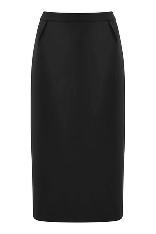 Юбка-карандаш с декоративной строчкой Цвет Черный