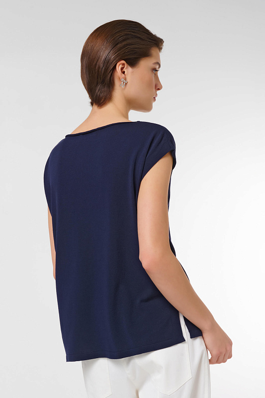 Джемпер свободного кроя Цвет Синий Изображение 2