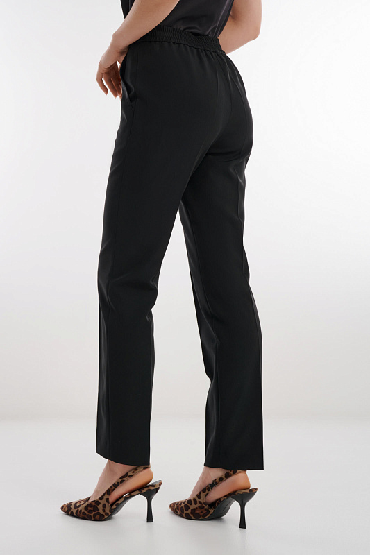 Брюки прямого кроя Цвет Черный Изображение 2