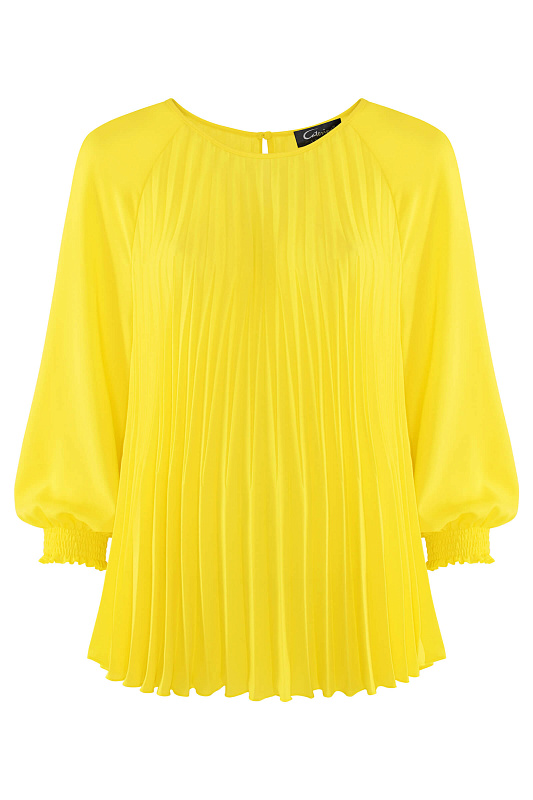 Блузка плиссированная Цвет Желтый