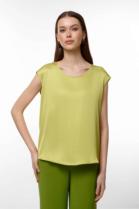 Топ из поливискозы Цвет Желтый