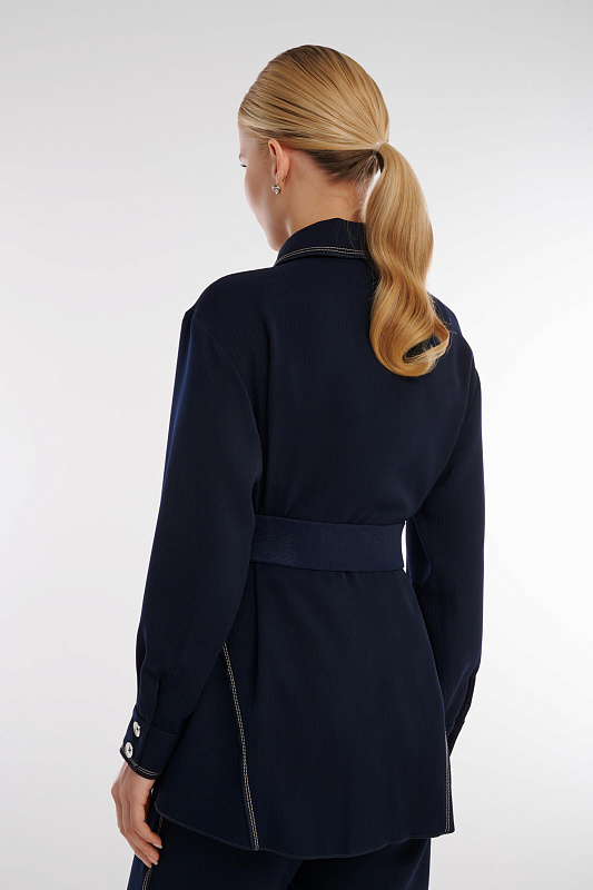 Рубашка с длинным рукавом Цвет Синий Изображение 2