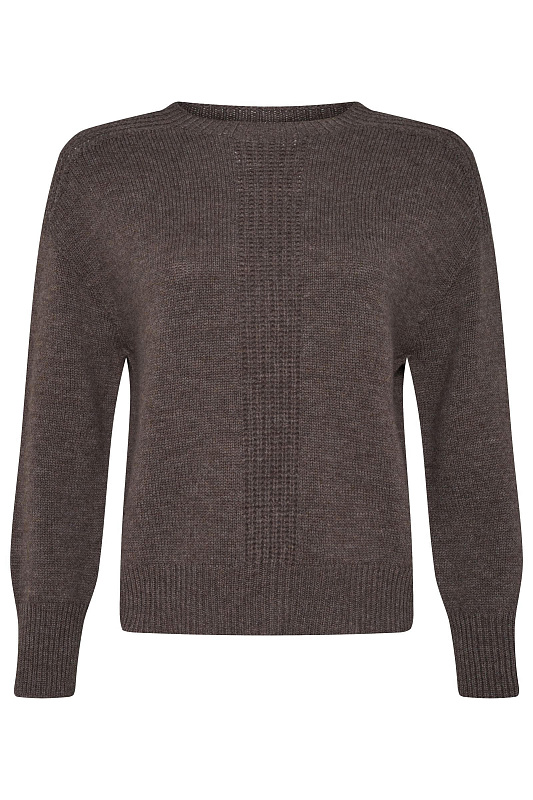 Джемпер из высококачественной шерсти и кашемира Цвет Коричневый