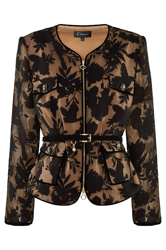 Жакет с флористичным принтом Цвет Мультиколор