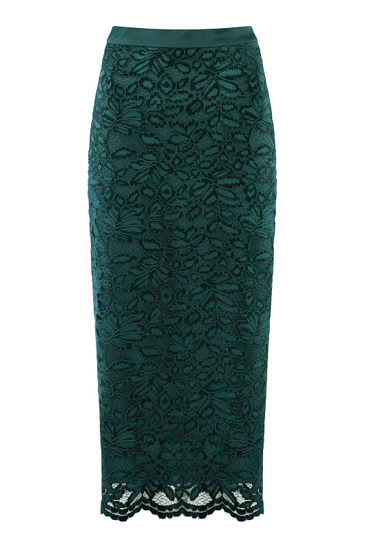 Юбка из гипюра Цвет Зеленый