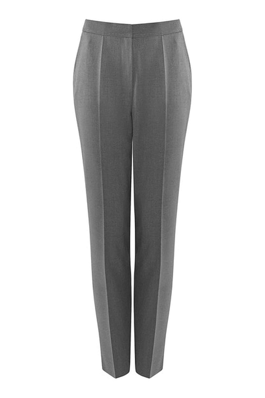 Зауженные брюки из смесовой вискозы Цвет Серый
