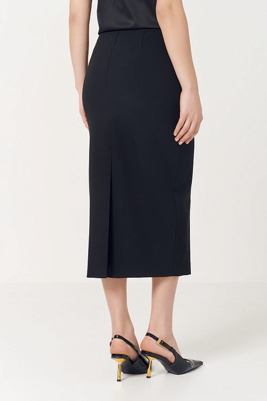 Юбка-карандаш Цвет Черный Изображение 2